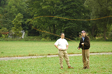 Foto von einem Fliegenfischerkurs