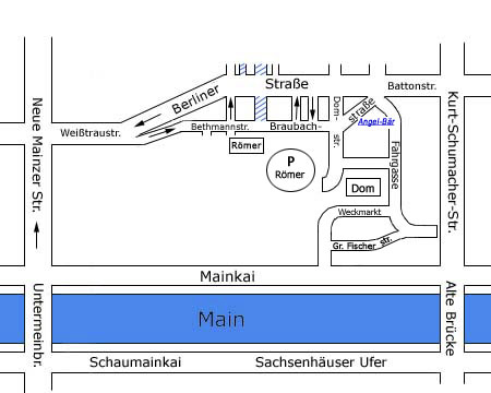 Lageplan des Angel-Bär in der Braubachstraße